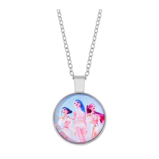 Korea Pop Necklace Heart Pendant Necklace Anime Movie Hunters Necklace Jewelry Gift for Teens Boys Girls Fans