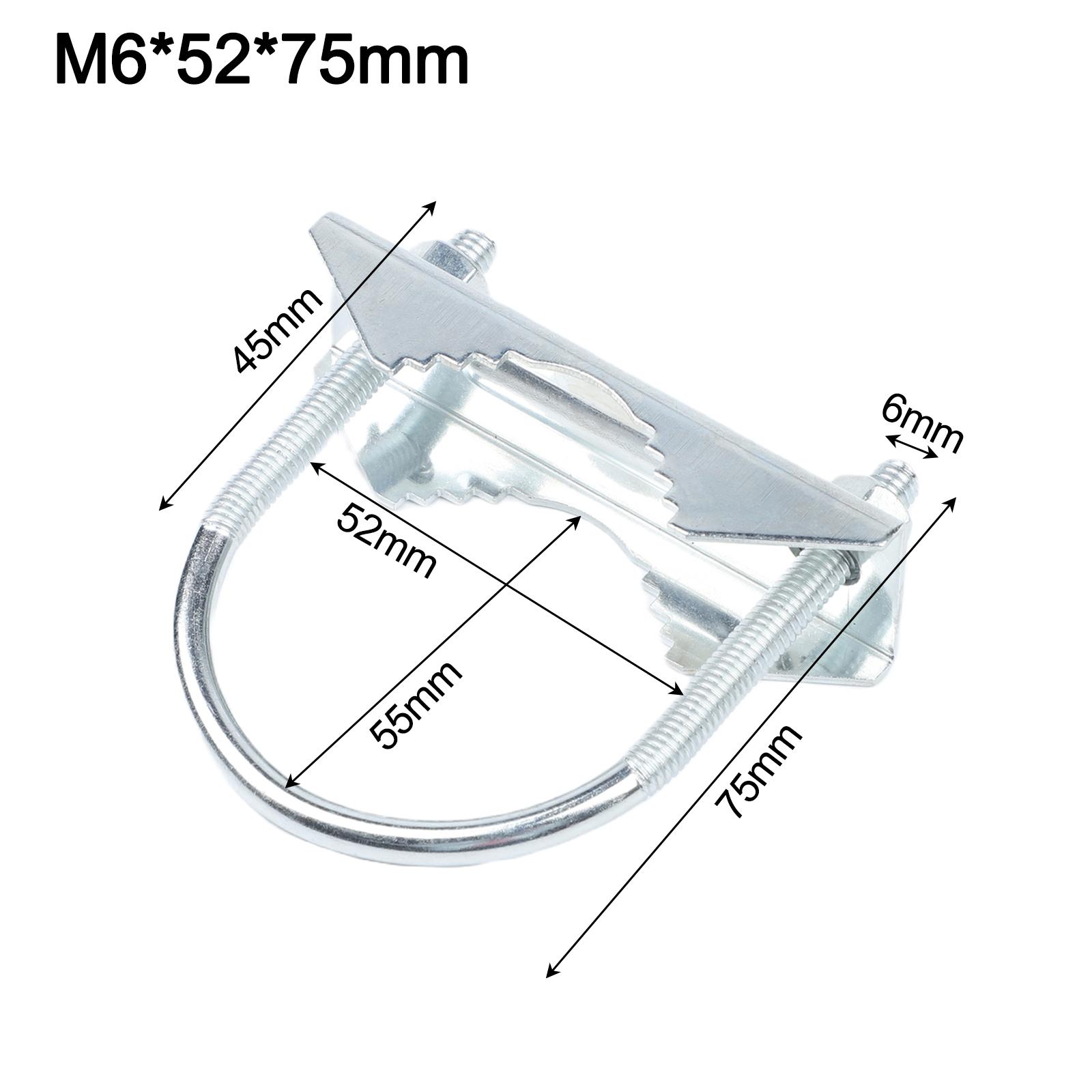 

Antenna Fixing Clamp Mast Clamp Dual Antenna U Bolts Heavy Duty Mast Mounting Bracket For Cellular TV Antennas Ham Flagpoles