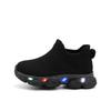 Pantofi Sport Cu Lumini pentru Copii, Tricotați Fly-Knit - Ultra-Ușori, Respirabili, Talpă Moale pentru Copii Mici