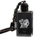 Pumi, Hungarian Pumi, Hungarian Herding Terrier - Crystal Key Ring with Dog Photo, Illuminated Key Ring, Unique Gift by Art-Dog Brand