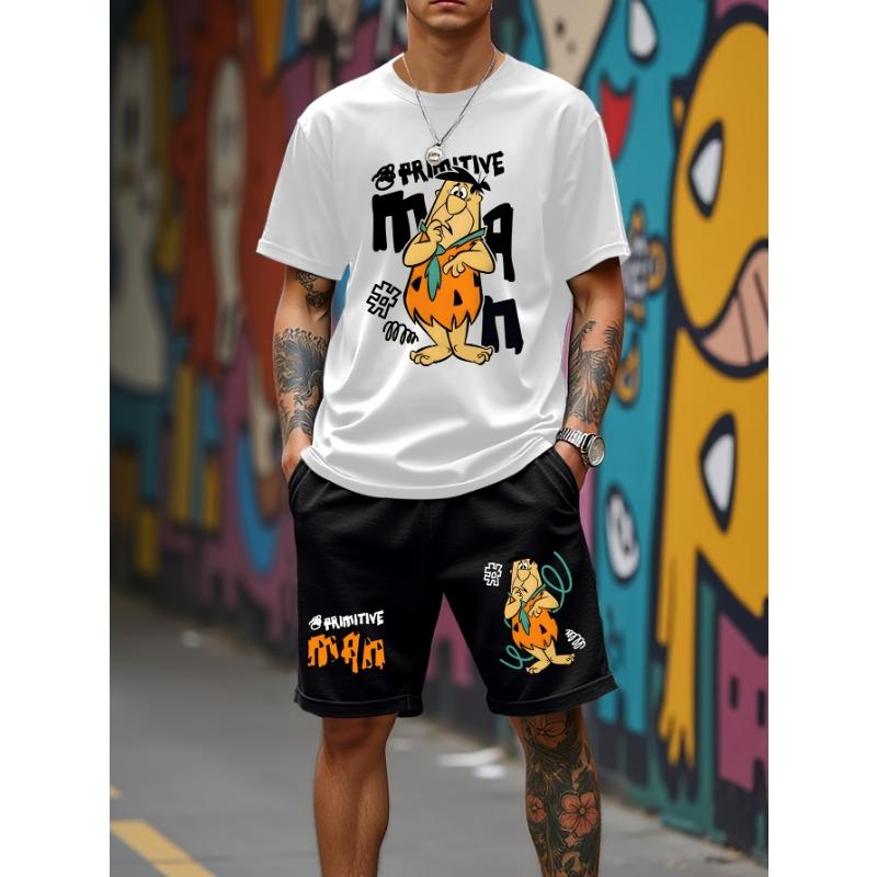 

2026summer new graphic men s suit High street top and shorts Comfortable XXS