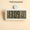Digital Alarm Clock MAX/MIN Temperature Humidity Date Display Battery Powered Snooze Table Clock 12/24H Wall-mounted LCD Clock
