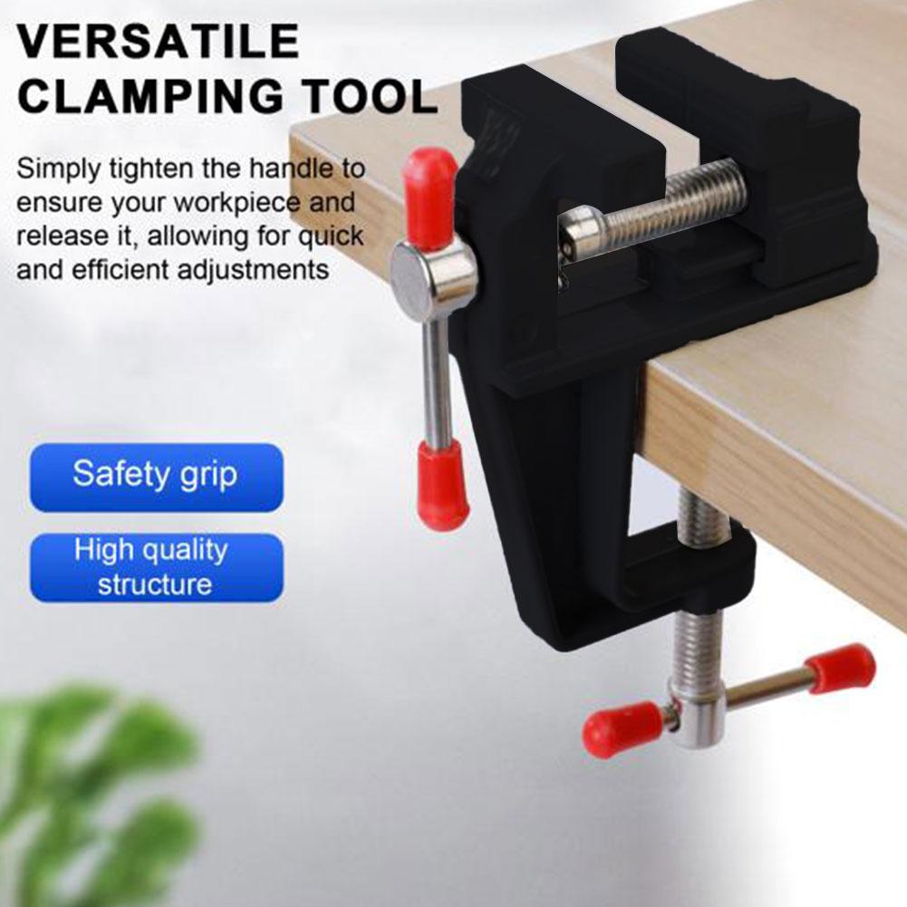 Mini Jewelry Table Bench Clamp Vise Aluminum Muliti-Funcational Jewelers Miniature Bench Vice for DIY Craft Fixed Repair To C4P7