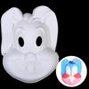 Festmask Pappersmassa DIY Målning Maskerad Djurform Maskerader Gåvor Tom Vit Mask Halloween Cosplay Mask