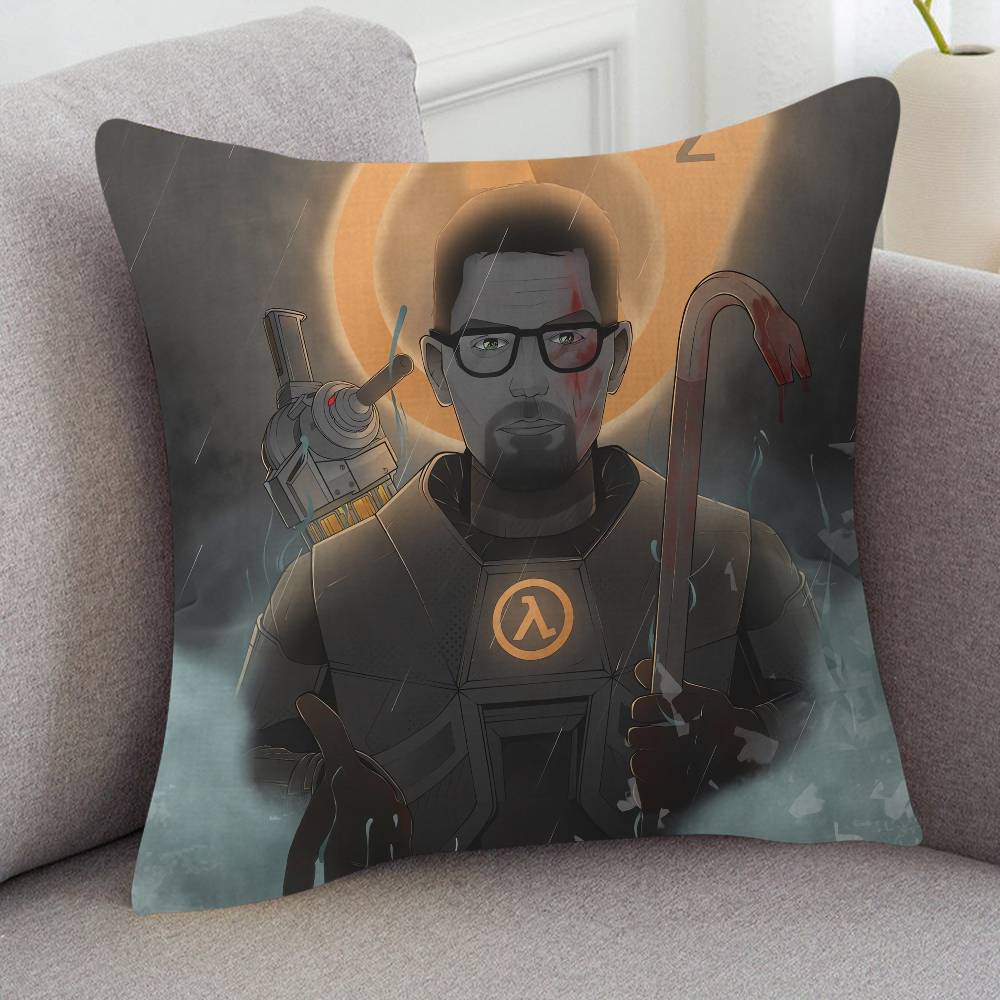Game Half-Life Game For Cartoon Print Peripheral Pillow Case Cushion Cover Home Decor Birthday Gift Pillowcover