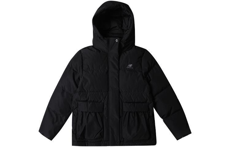 New Balance Down Jackets Women s Black Hooded Moderate NPA4E012-BK S