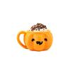 3D Printed Ghost Ice Cream Keychain Fidget Clicker Stress Relief Pendant Funny Halloween Accessory for Backpack Gift
