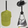 Wall Mounted Hat Rack Black Tissue Hanger Multifunctional Cap Organizer  Kitchen