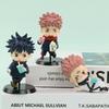 6Pcs/Pack Jujutsu Kaisen Q Posket Figure Satoru Gojo Geto Suguru Yuji 7cm Figurine Anime Collection Dolls Toy Model Ornaments