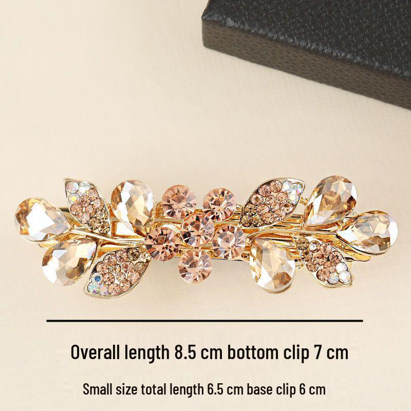 Korean Crystal Hair Clip: Elegant Large Hairpin for Women, Perfect for Stylish Ponytails and High-End Hair Accessories.