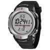 Digital Watch with Large Sport Acrylic Mirror Rugged Luminous Date Shock Gray Men's Display, Style, Waterproof, Finish, Design, Function, Alarm,