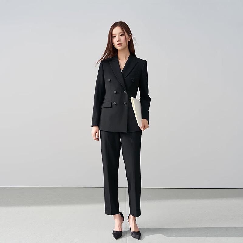 Women's Professional Double-Breasted Suit Set