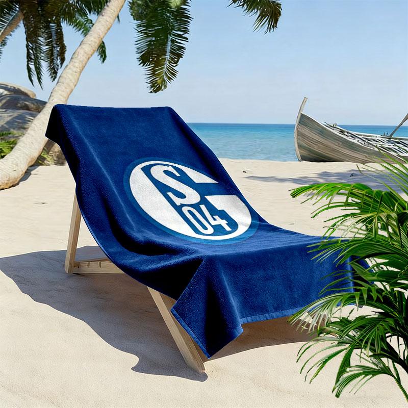 Schalke Beach Towel, Large Soft Quick Dry Towel for Beach Camping Swimming