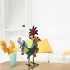 Versatile Yard Accent Colorful Iron Chicken Figurine for Indoor and Outdoor Use