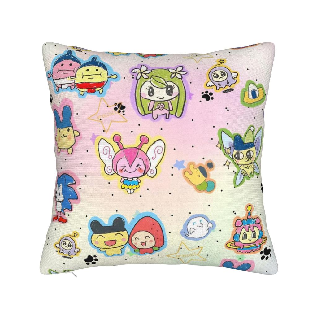 Cartoon T-Tamagotchi Pillowcases Accessories Printing Cushion Cover Gift Throw Pillow Case Cover Home Multi-Size