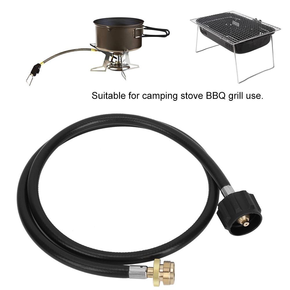 1.2m Hose Propane Gas Hose Tank Adapter Converter Pipe for Camping Stove BBQ Grill