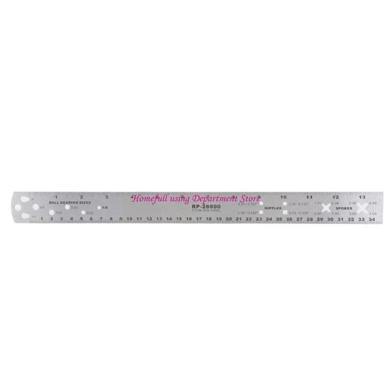 Accurate Steel Spoke Rulers Clear Scale for 13 Inch Bikes Wheel Hub Alignment China Mainland