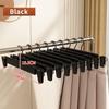 10PCS Clothes Hangers with Adjustable Clips 4 Color Options Space Saving for Travel Home Wardrobe Clothing Organizer