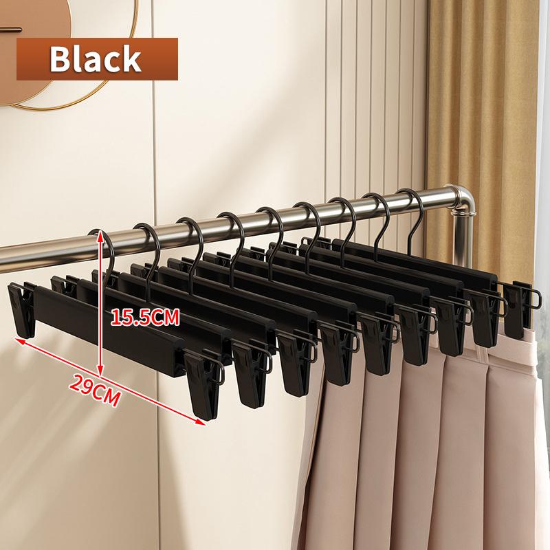 10PCS Clothes Hangers with Adjustable Clips 4 Color Options Space Saving for Travel Home Wardrobe Clothing Organizer