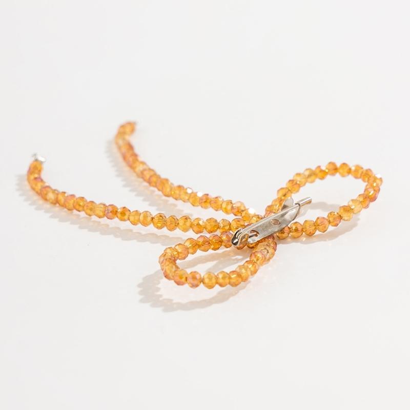 Exquisites Irregular Bowknot Charm Brooch Alloy Pin Badge Fashion Lapel Pin Clothing Decorations Jewelry for Women Girls