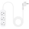 NANOCABLE 10.38.0003-NS - Multiprise Avec 3 Prises, 1,4 M, Blanc