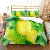 Lemon Duvet Cover Set Fresh Fruit Pattern Comforter Cover Double Single King Size For Kids Teens Adults Bedding Set Quilt Cover