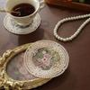 Anti-scald Embroidery Placemat Exquisite Plate Mat Lace Doilies Vintage Lace Coaster  Tea Party