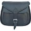 Black Leather Crossbody Bag Women's Purse Satchel Handbag Messenger Shoulder Sling Bag 13 Inch Medium