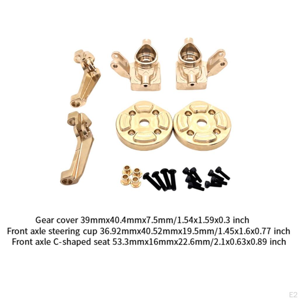 6Pcs 1/12 RC Car Front Axle Steering Cup, Gear Cover, C Hub Carrier Upgrade for H12Y Vehicles