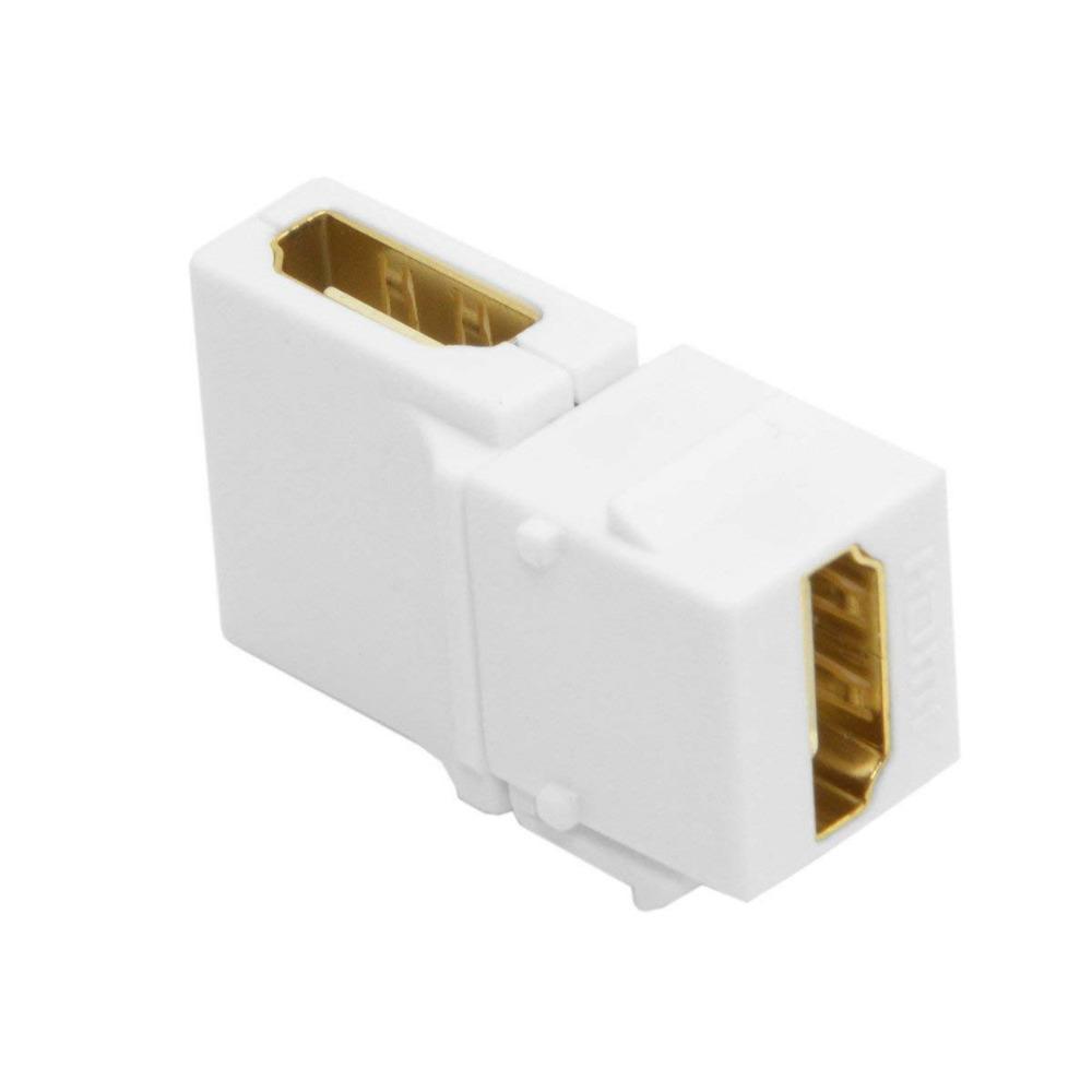 HDMI Keystone Jack Einsätze 90 Grad Right Angled HDMI Buchse Auf Buchse Adapter Vergoldet