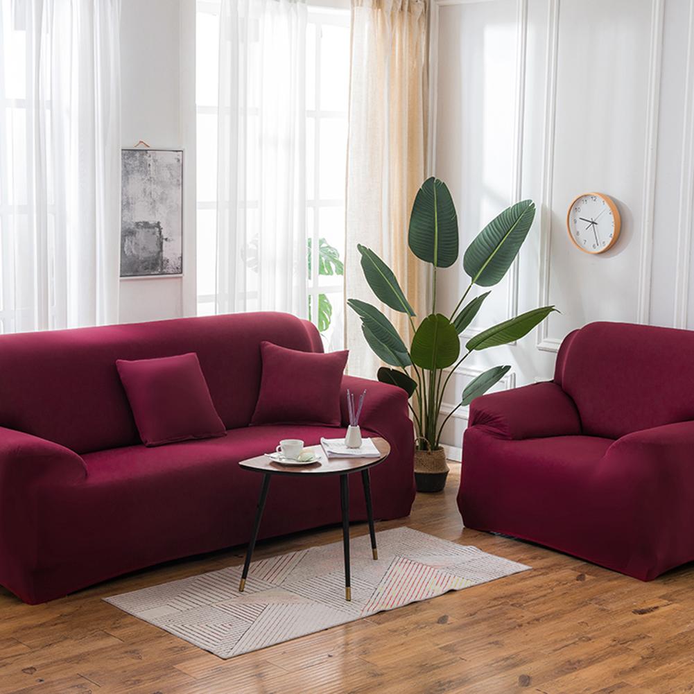 Solid Color Elastic Sofa Covers for Living Room Thicken Sectional Corner Slipcovers Couch Cover L Shape Need Buy 2PCS Cover