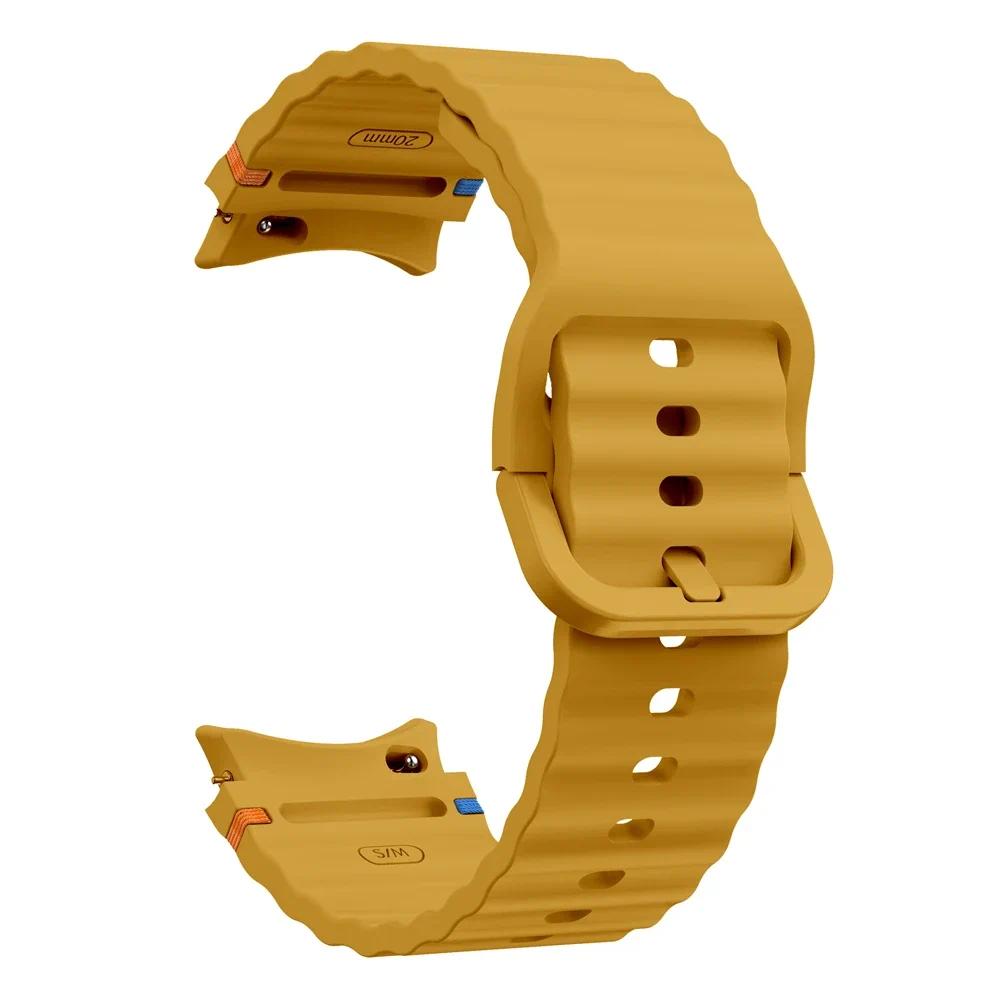 Oryginalny Silikonowy Pasek Do Samsung Galaxy Watch 7/FE/5 Pro Watch 6/4 Classic 44mm 40mm Bransoleta Pasek Correa Galaxy Watch 7 Pasek