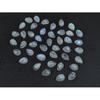 5X8 MM Natural Rainbow Moonstone Pear Cabochon Loose Gemstone 43Pcs Lot C-1766