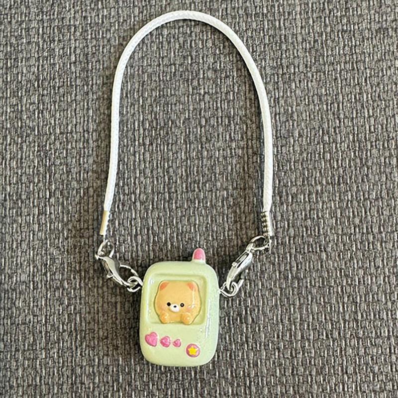 

Мультяшный милый маленький медведь мини мобильный телефон для плюшевой куклы нарядная игрушка подвесное украшение на шею кукольный домик аксессуары