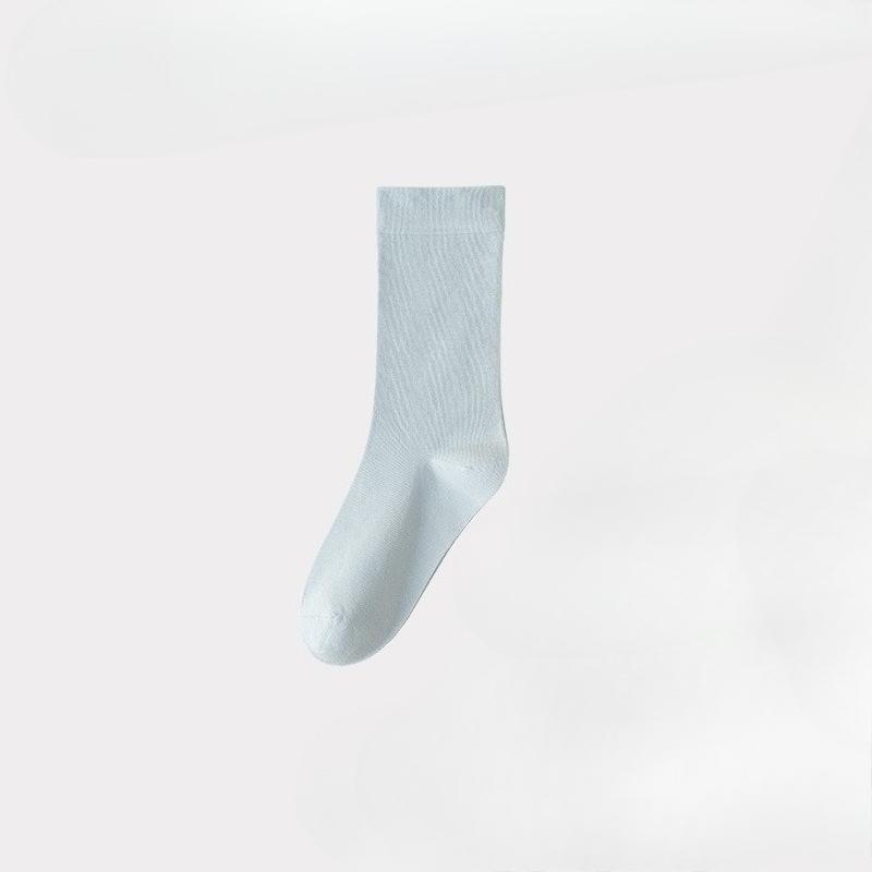 Female Spring and Summer Pure Cotton Deodorant Sweat Absorption Anti Pilling Boneless Tube Stack Socks