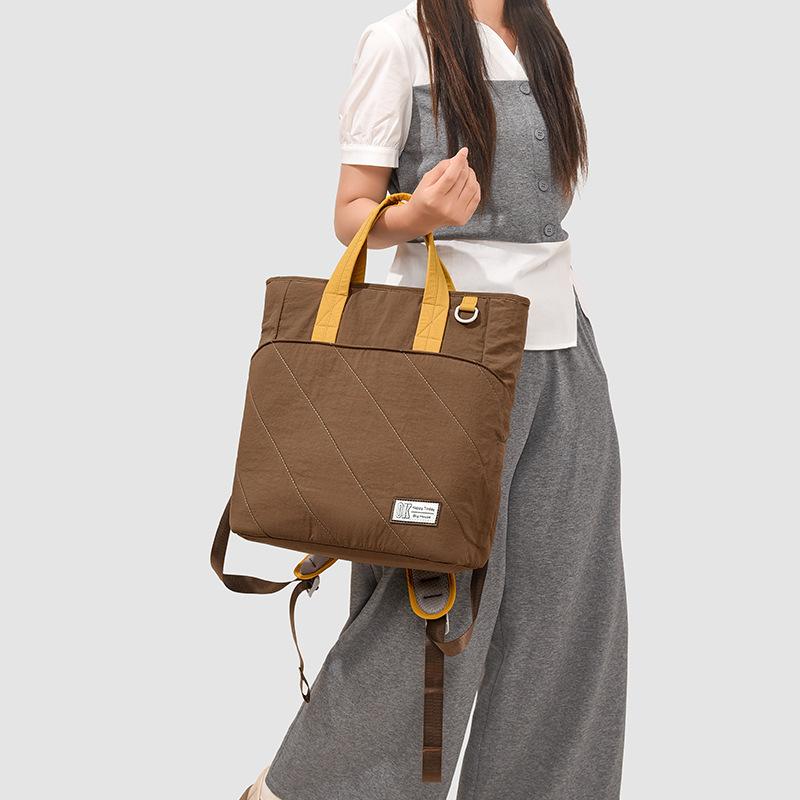 Schoolbag New Fashion Multifunctional Double Shoulder Mommy Bag Large Capacity Maternal and Infant Bag Light Going Backpacking Travel Bag Mom Bag