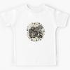 T-shirt enfant gravure sur bois poulpe à l'encre