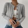 New Women's Long Sleeved Cardigan Knitted Sweater Casual Autumn Winter Warm Knitwear Fashionable Women's Outerwear