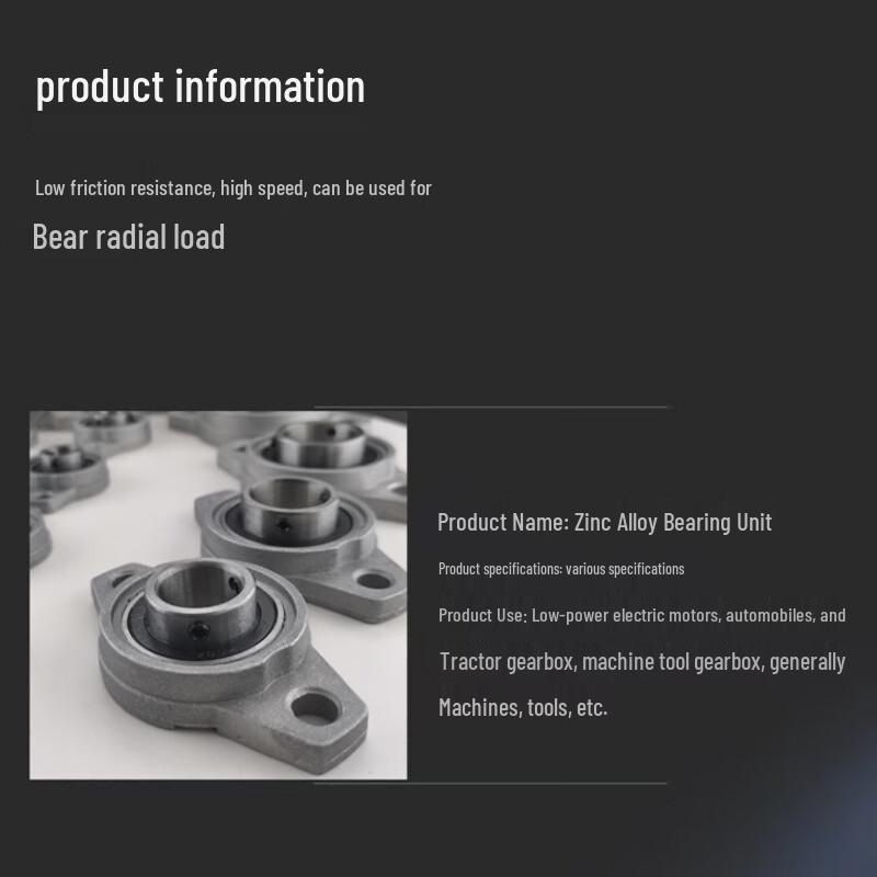 Zinc Alloy Pillow Block Bearing