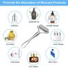 2-Piece Stainless Steel Facial Roller Massager / Blackhead Remover Set - Face and Neck Skincare Tools