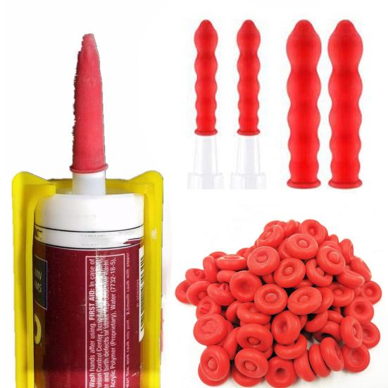 

1 комплект Насадка для герметизации Шляпа Высокоэластичная герметичная эмульсия Наконечник Герметик Шляпа Фурнитура Клейкий герметизирующий рукав Бытовые принадлежности