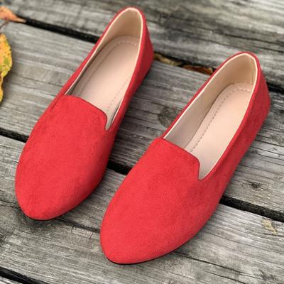 Large Size Single Shoes Women's Summer Flat One-pedal Doudou Shoes