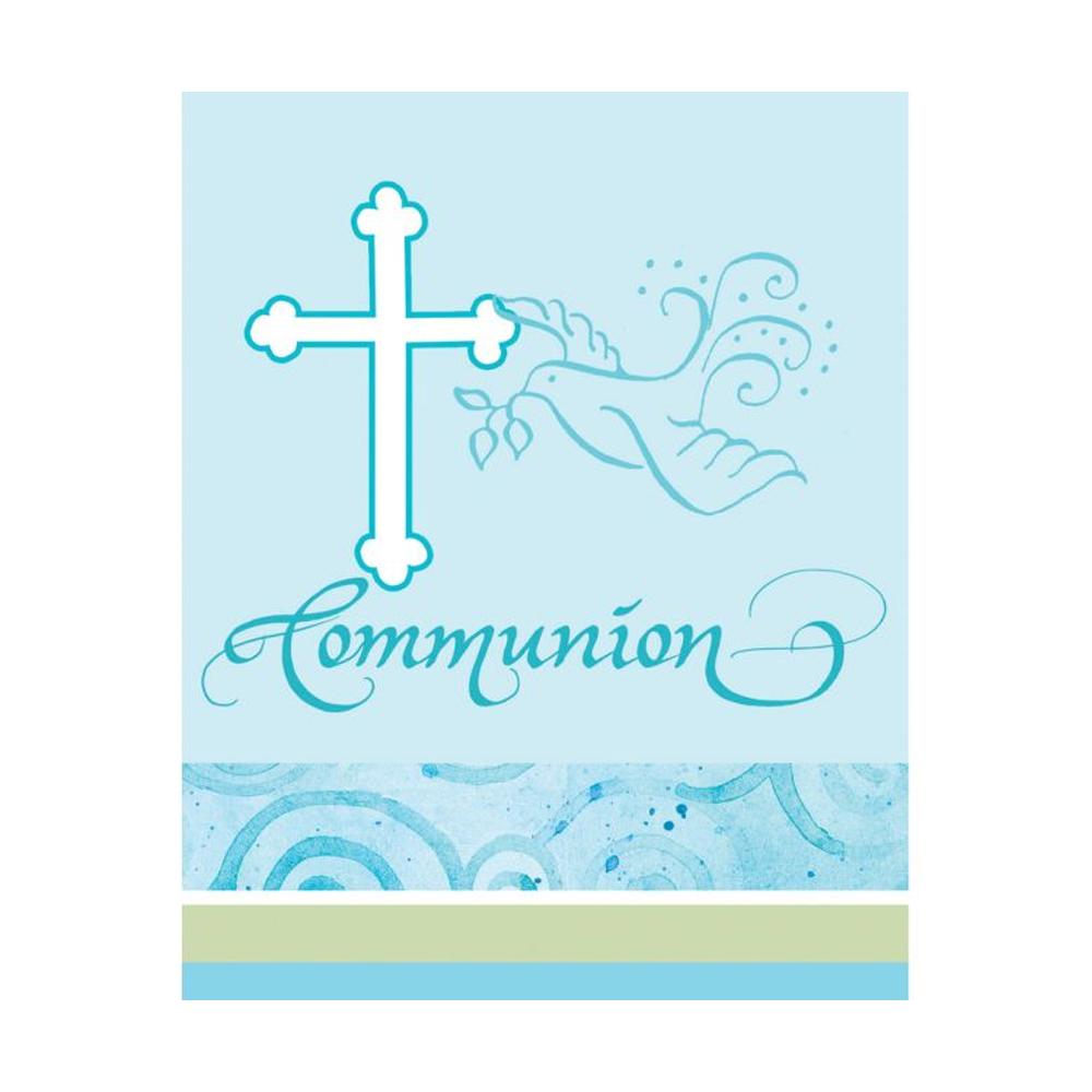 Paper Art Cross Communion Invitations (Pack of 8)