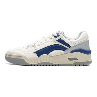 Li Ning Yue Bai 2.0 Casual Versátil Sola Grossa Aumenta a Altura Antiderrapante Resistente ao Desgaste Respirável Tênis de Skate Cano Baixo Masculino AGCU275-5
