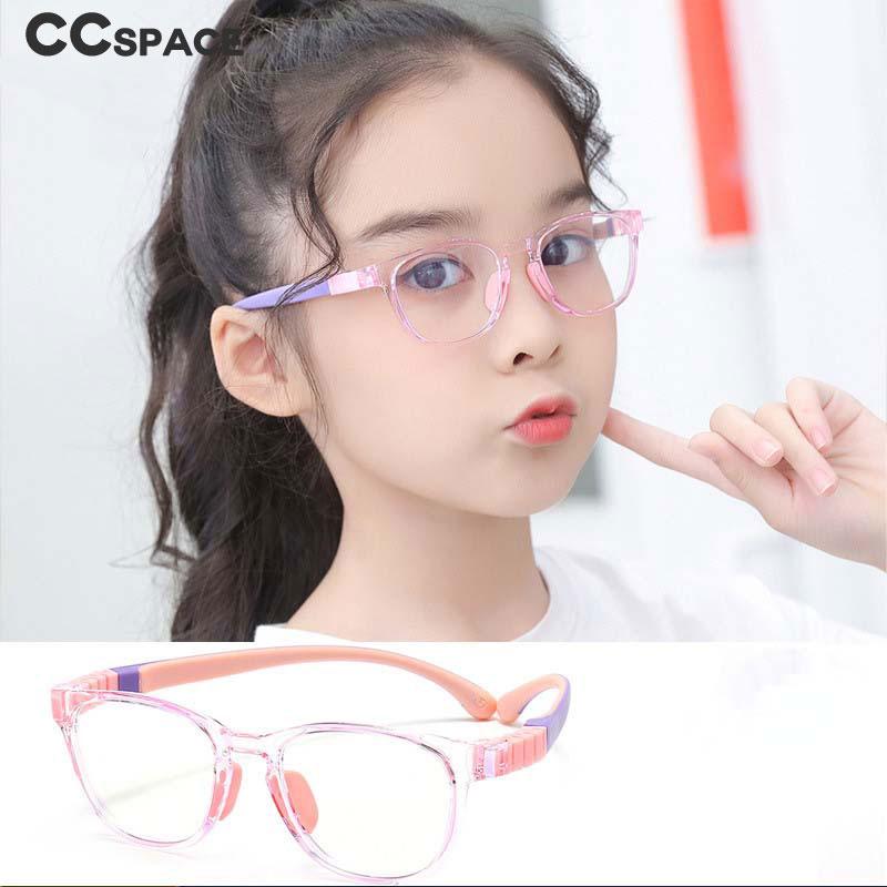 54905 Children Silicone Anti-Blue Light Glasses Flexible Removable Sport Eyeglasses Frame Girls Boys Mobile Phone Glasses