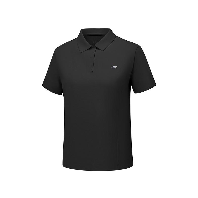 Skechers Moisture Wicking Quick Dry Knitted Polo Shirt Women tops P226W177-0018 M