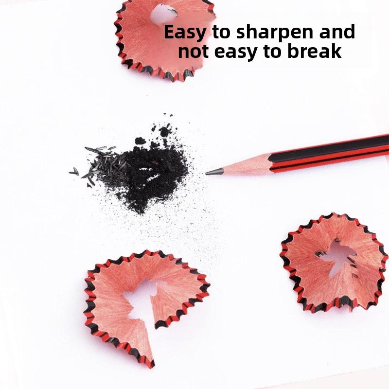 HB Wooden Pencils for School, Drawing Writing Non-Toxic Hexagon Pencils for Kids Artists