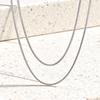 Classic Solid Snake Chain Necklace For Men Women Stainless Steel Thin Long Neck Charm Jewelry