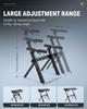 Donner Electronic Keyboard Piano Adjustable Height Compatible with key electronic Suitable for Classroom DKS-100 Z-Shape Stand, Foldable, 55-85cm,