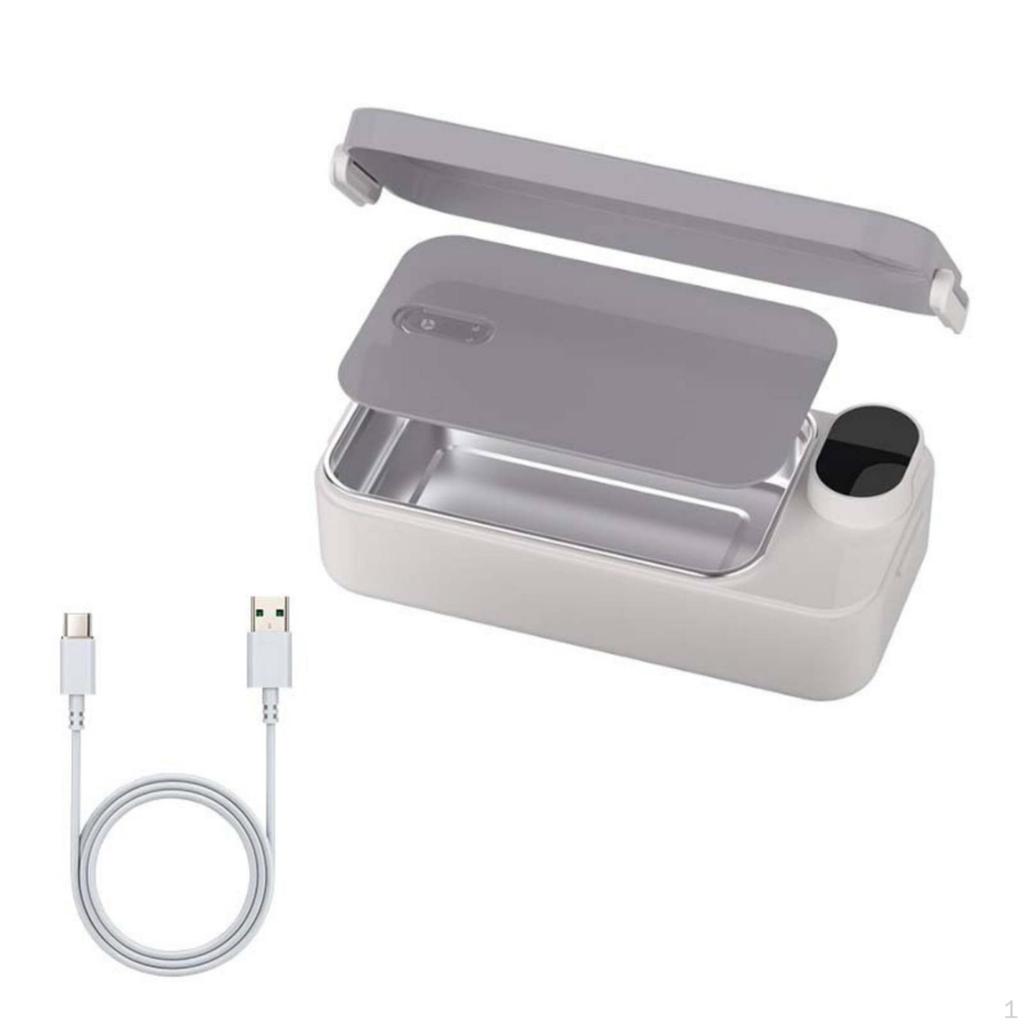 Rechargeable Heated Lunch Box KeepWarm 304 Stainless Steel Easy to Clean Portable Food